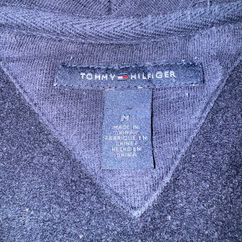Tommy Hilfiger Navy Varsity Jacket with White Accents - Picture 6 of 6